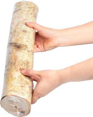 6 Pack Large Birch Logs for Fireplace Unfinished W...