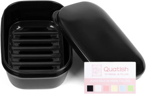 Quatish Leakproof Soap Holder 1 Pack, Travel Soap...