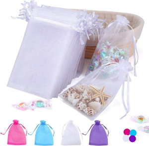 100PCS 4x6 Inch Organza Gift Bags for Jewelry Part...