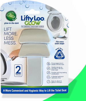 Toilet Seat Handle & Lid Lifter - 2 Pack. Lift Mor...
