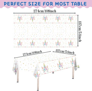 1PCS Unicorns Party Tablecloths for Birthday Decor...