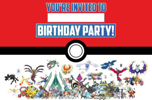 Set of 20 Anime -Themed Happy Birthday Invitation...