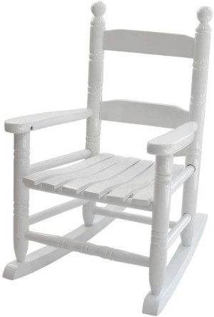KIDS WOOD ROCKER WHITE