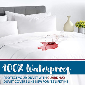 Guardmax Waterproof Duvet Cover - Jersey Fabric wi...