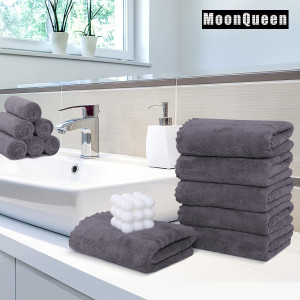 MOONQUEEN 6 Pack Premium Hand Towels - Quick Dryin...