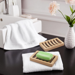 AmazerBath Soap Holder Soap Dish, Bamboo Soap Dish...