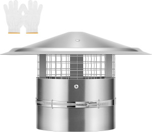 VIVOHOME 6" Cone Top Chimney Cap with Screen, Roun...