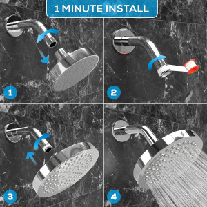 SparkPod Shower Head - High Pressure Rain - Premiu...