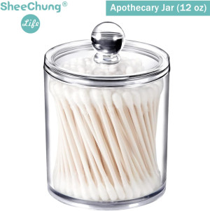 SheeChung 2 Pack of 12 Oz. Qtip Dispenser Apotheca...