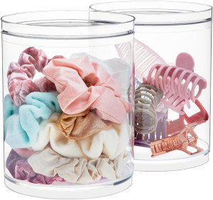 STORi Bella Tall Scrunchie Holder | Stackable Clea...