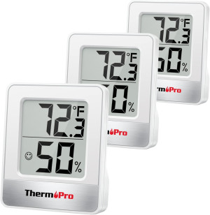 ThermoPro TP49 3 Pieces Digital Hygrometer Indoor...