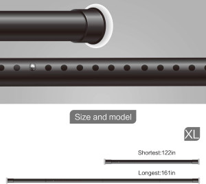 Vailge Room Divider Tension Rods, Premium Curtain...