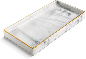 Benevolence LA Ceramic Vanity Tray, Candle Tray wi...