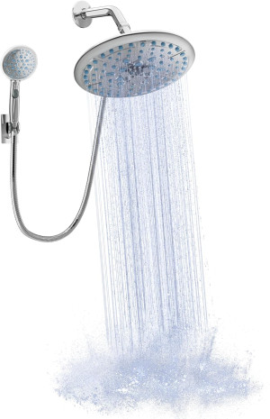 Veken 10" High Pressure 7+7 Mode Shower Head with...