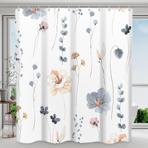 Shower Curtain Watercolor Flower Shower Curtain Se...