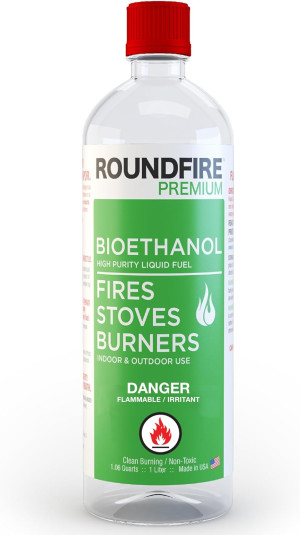 Roundfire Premium Ethanol Fuel - 3 x 1 Liter - for...