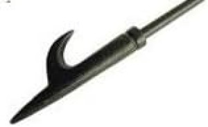 Simond Store 36-Inch Heavy Steel Fire Poker – Powder Coated Black, Made In India