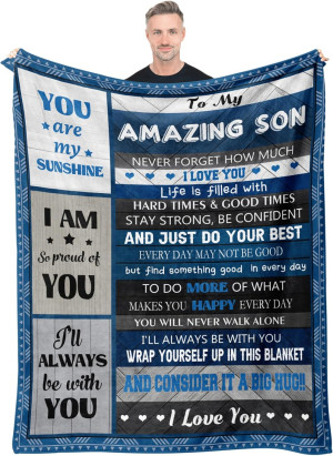 Gifts for Son, Son Gifts Blanket, Son Gifts from M...