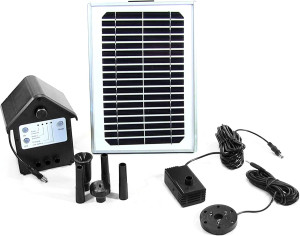 Sunnydaze 5W Solar Water Pump and Panel Kit with B...