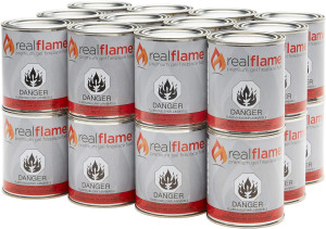 Real Flame Gel Fuel Cans - 24-Pack - Gelled Isopro...