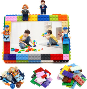 Fun Building Block Picture Frame Craft Kit Kid Room Decor Photo Frame Art Making Kit for Girl or Boy Birthday Gift