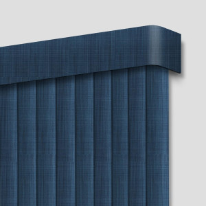 Blackout Vertical Blinds Window Shades, Dark Blue...