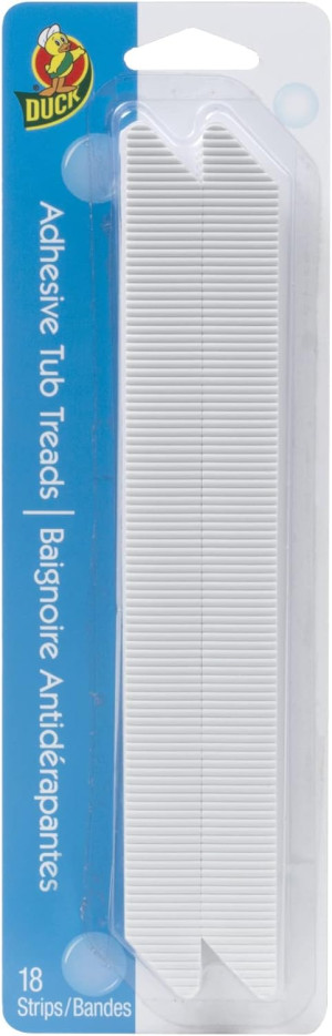 Duck Brand Adhesive Tub Tread Strips, 0.75 x 8.5-I...