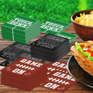 120pcs Football Party Napkins Supplies Disposable...