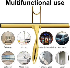 Shower Squeegee Stainless Steel with Shower Door H...