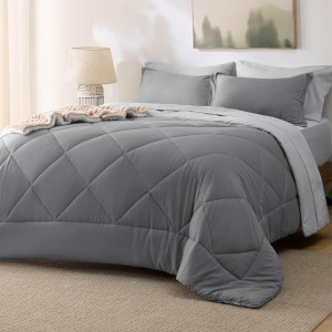 Bedsure Queen Comforter Set - 7 Pieces Reversible...