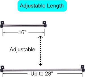 YYST Type A 16" to 28" Swivel End Sash Rod for Top...