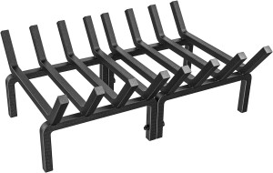 Fireplace Grate 30.4 inch Log Burning Rack Heavy D...