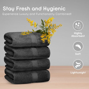 Ariv Towels Pack of 4, Premium 100% Cotton Bath To...