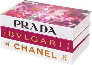 Fashion Inspired Decorative Books - Hardcover Fake...