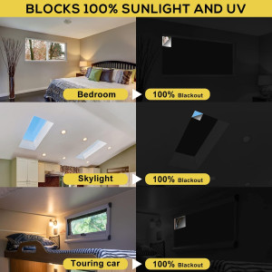 Portable Blackout Shades (157" x 57") Travel Windo...