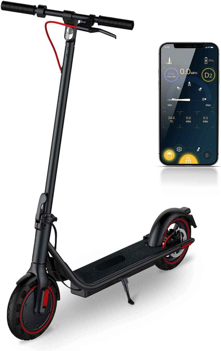 Electric Scooter 450W Powerful Motor,19mph Speed a...