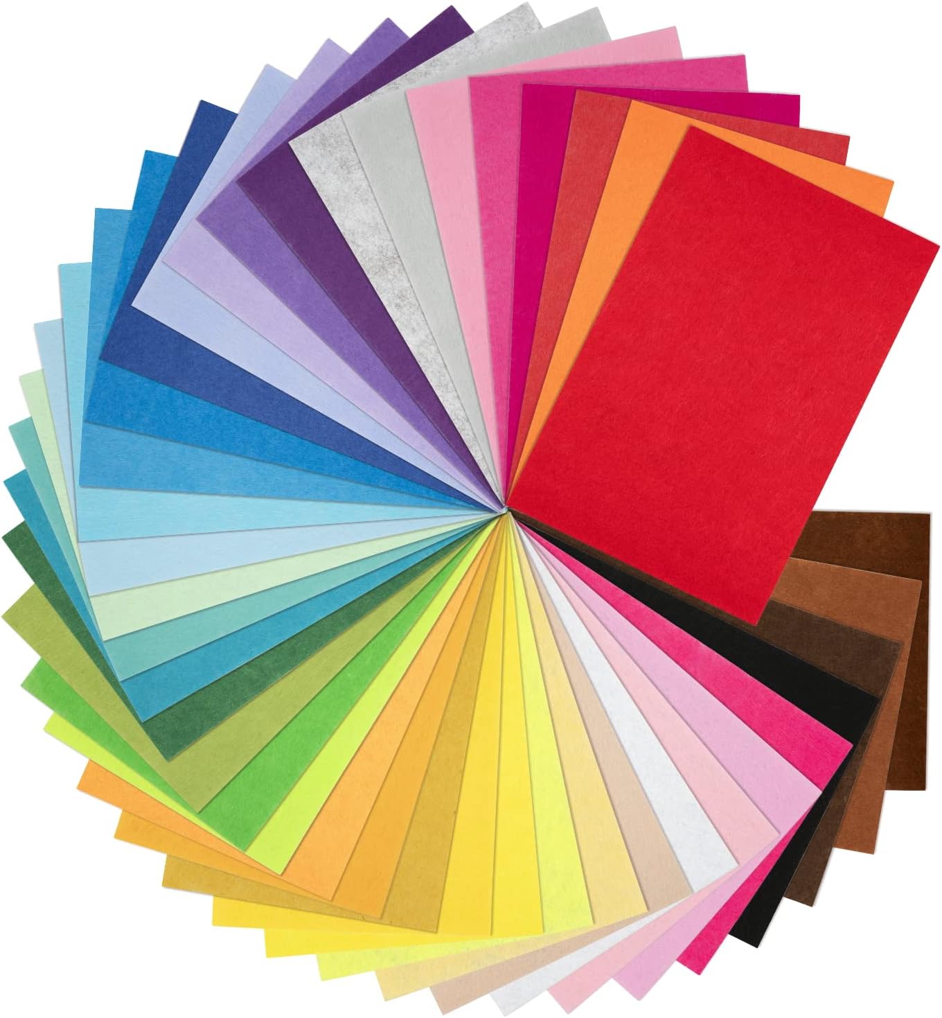8 x 12 Inches Felt Sheets for Crafts, 40Pcs Felt S...
