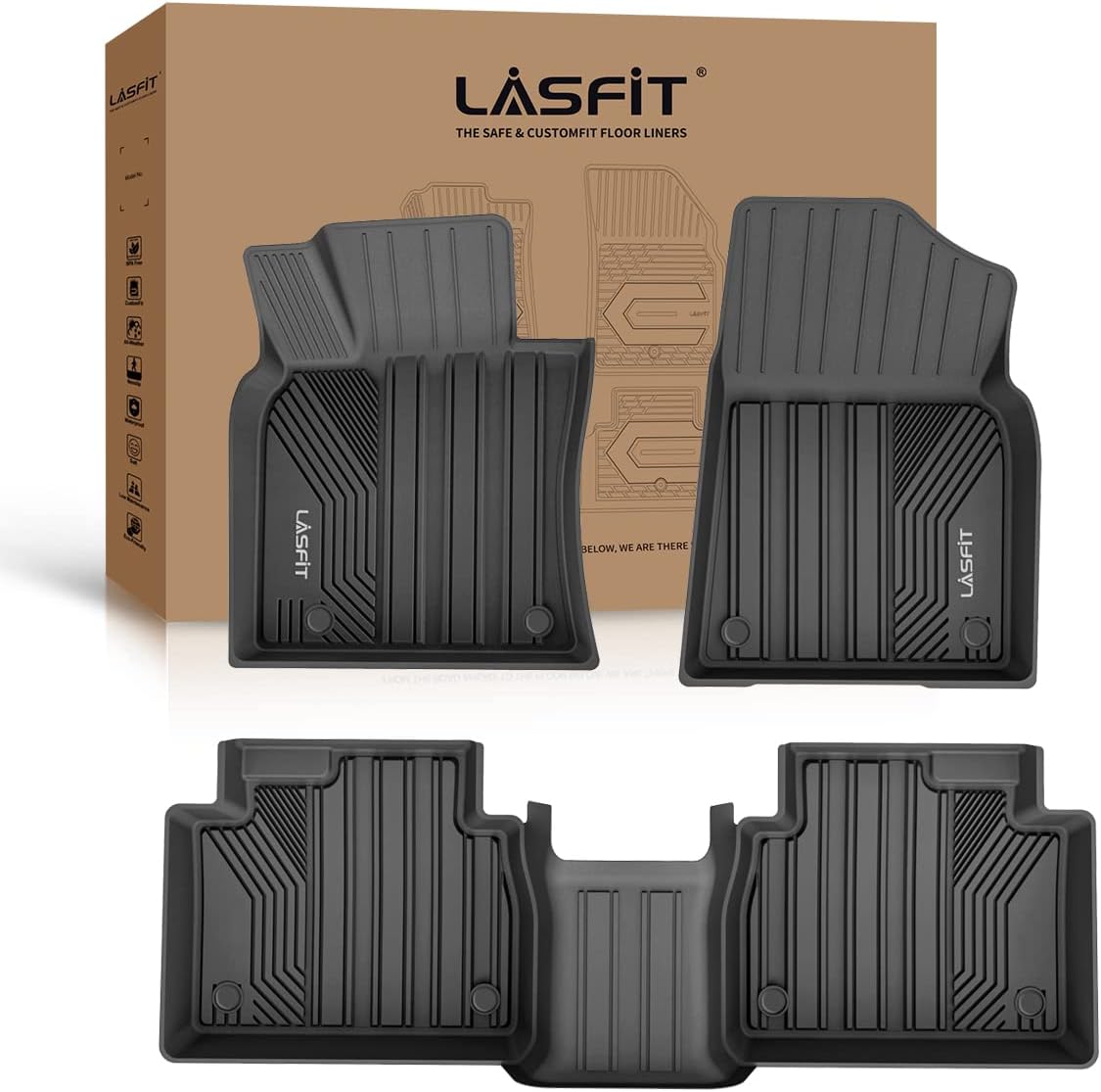 LASFIT Floor Mats Fit for Toyota Camry 2018-2024,...