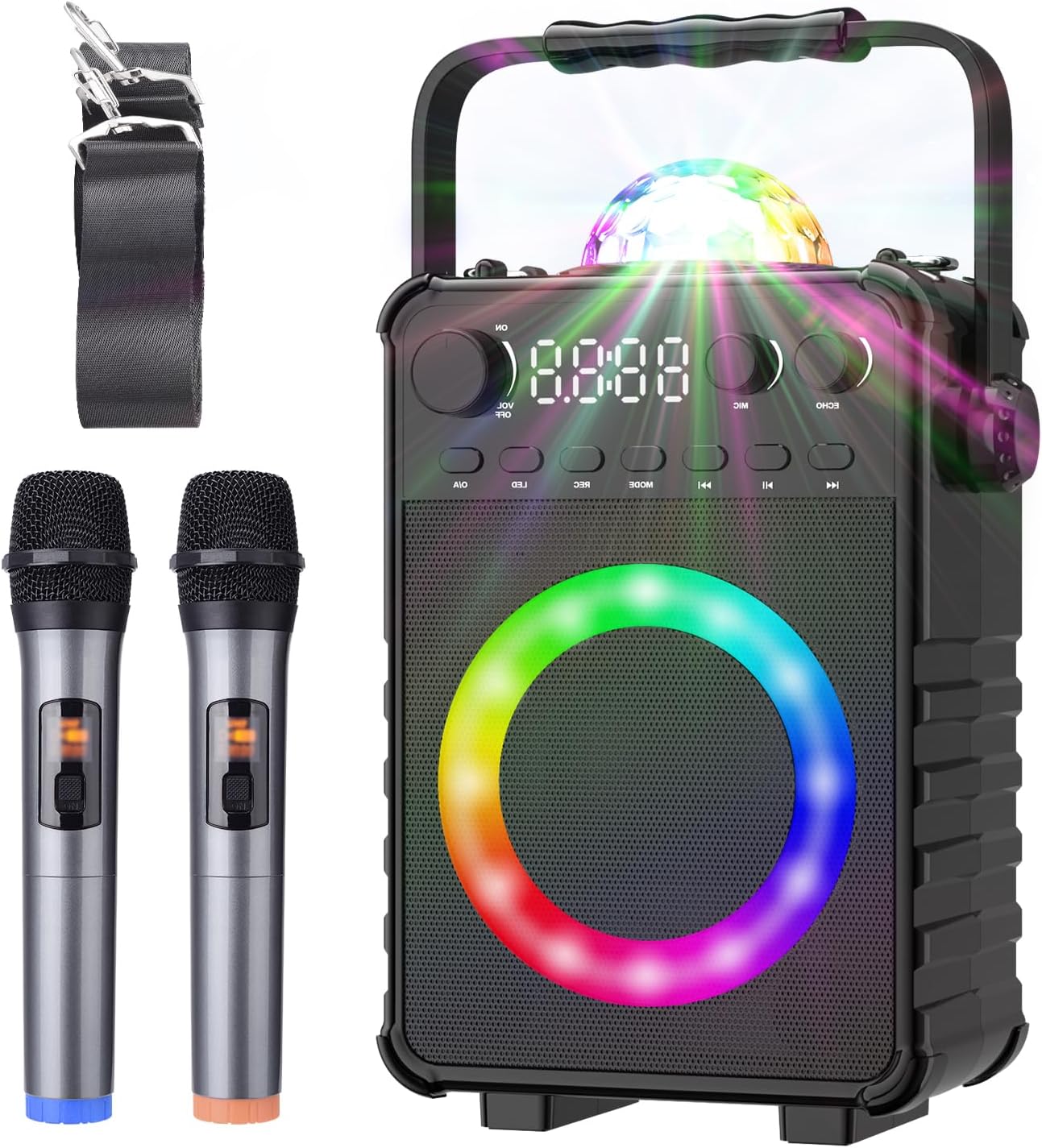 Karaoke Machine, Portable Bluetooth Karaoke Speake...
