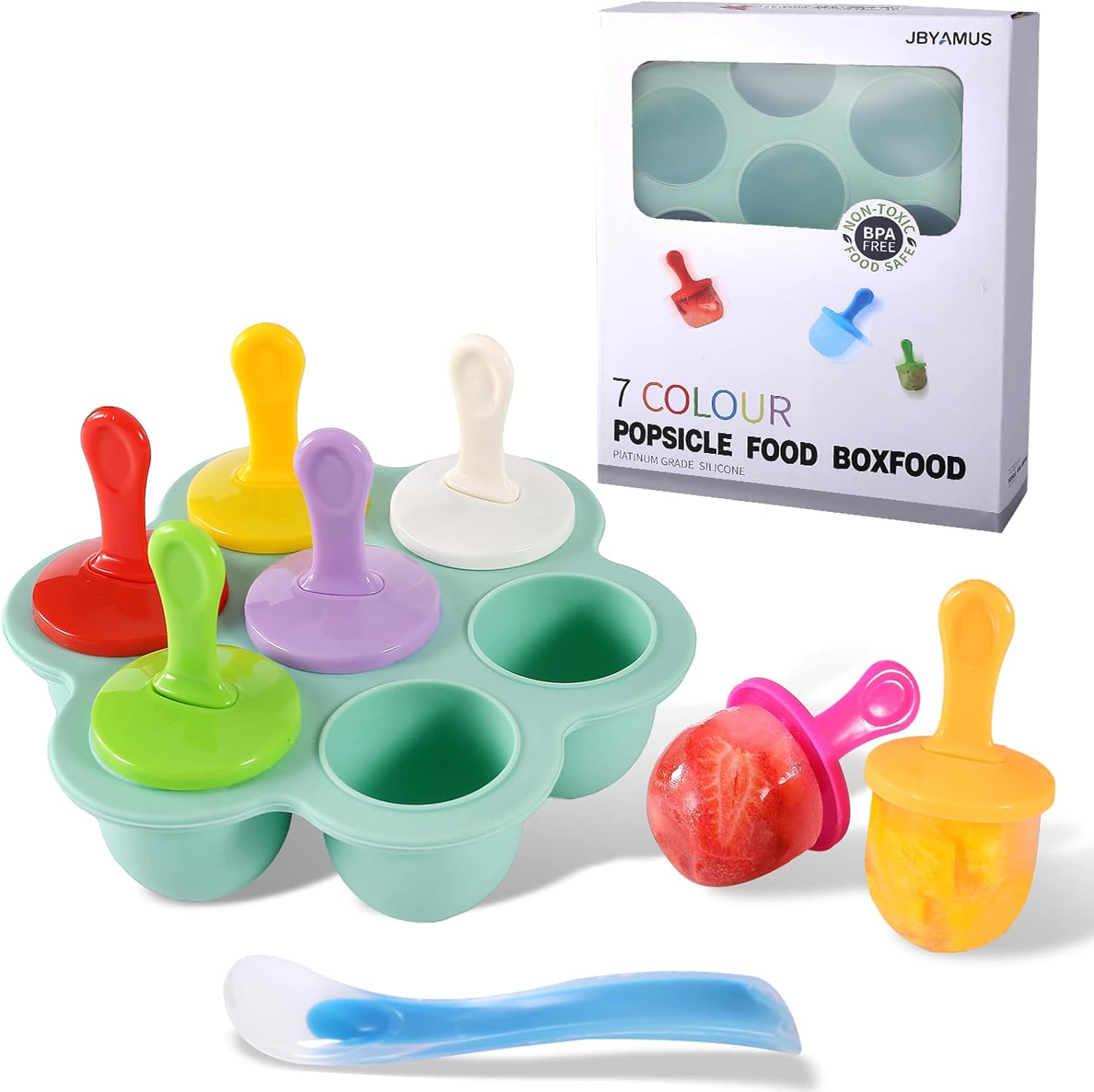 Silicone Popsicle Molds, Ice Pop Molds, Storage Co...