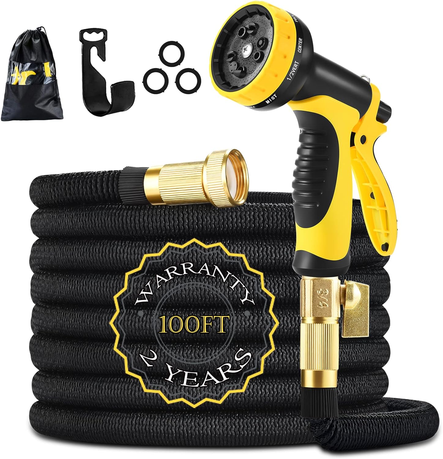 Garden Hose 100ft 30m HmiL-U Strongest Double Late...