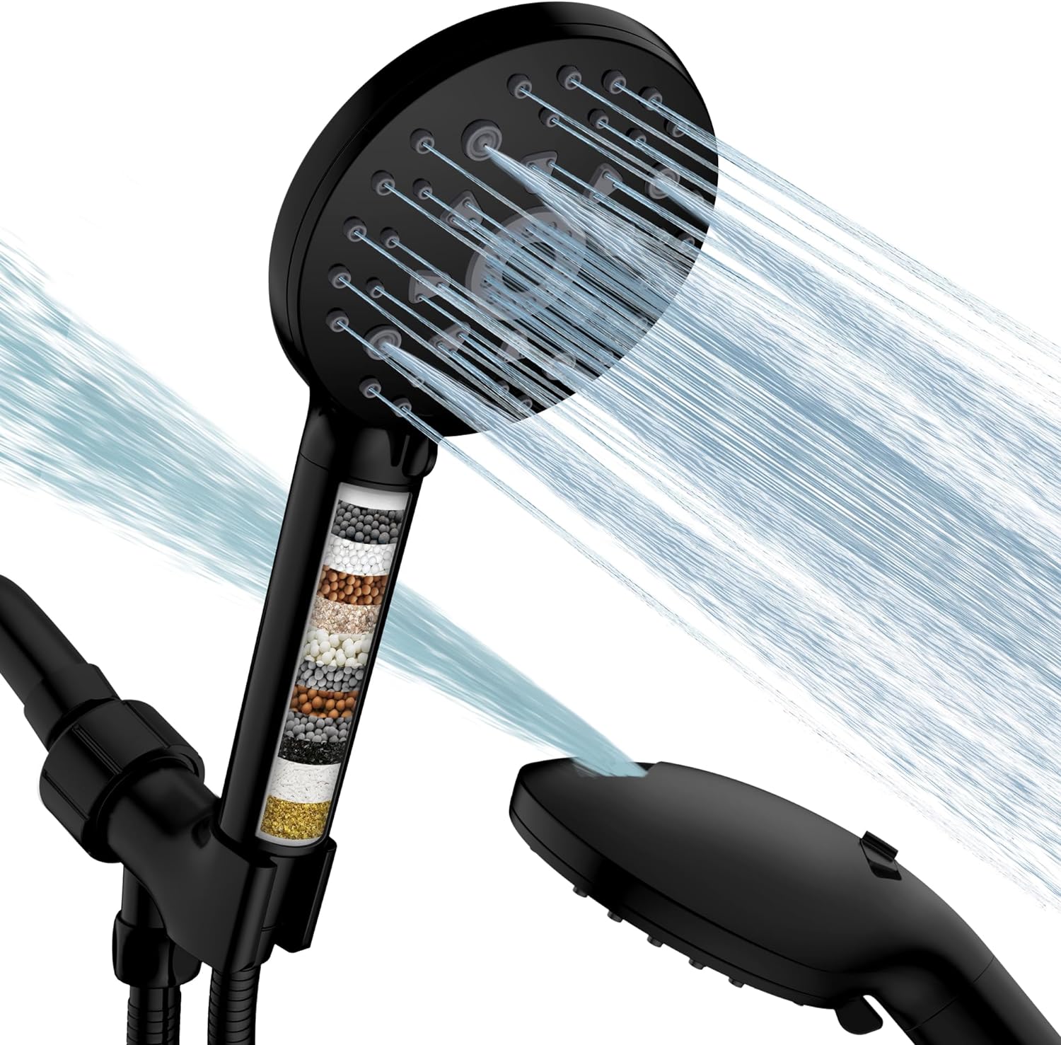 FEELSO Filtered Shower Head with Handheld, High Pr...
