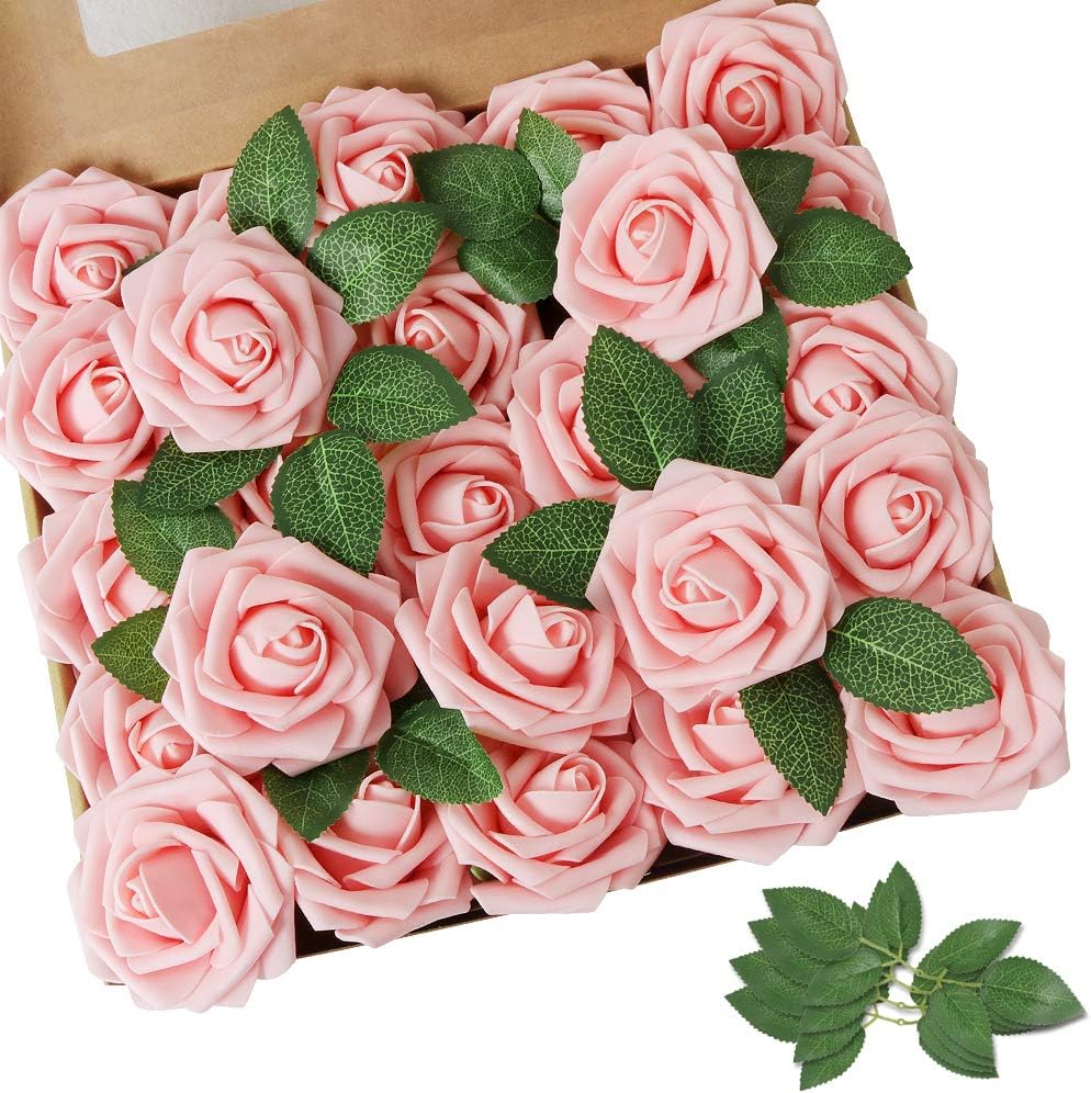 AmyHomie Artificial Flower 50pcs Real Looking Fake...