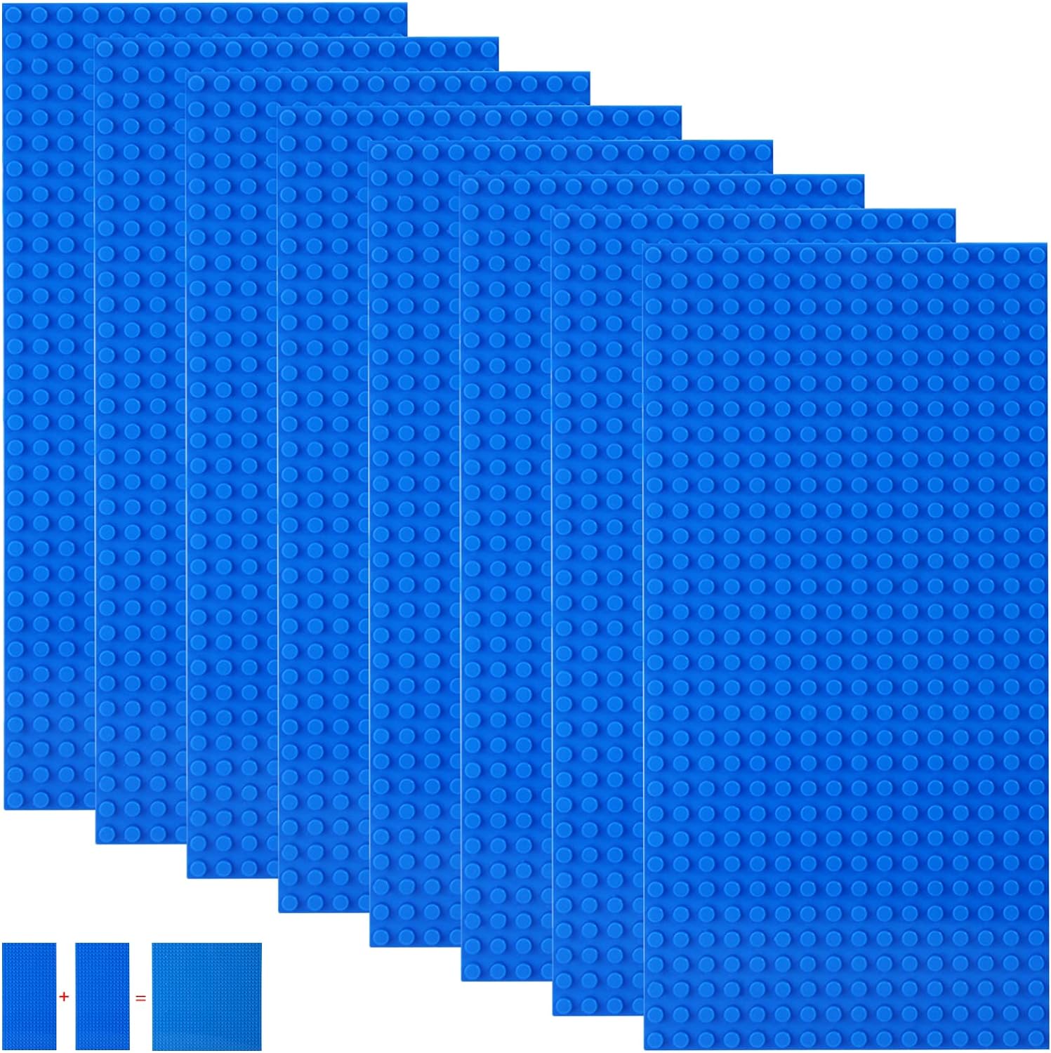shineFinder 8 base Plates Compatible with Lego, Ba...