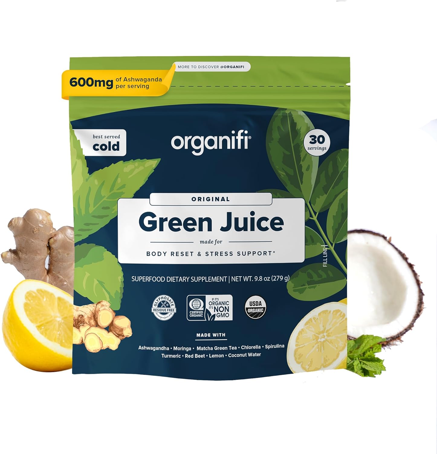 Organifi Green Juice - Powder Supplement with Orga...