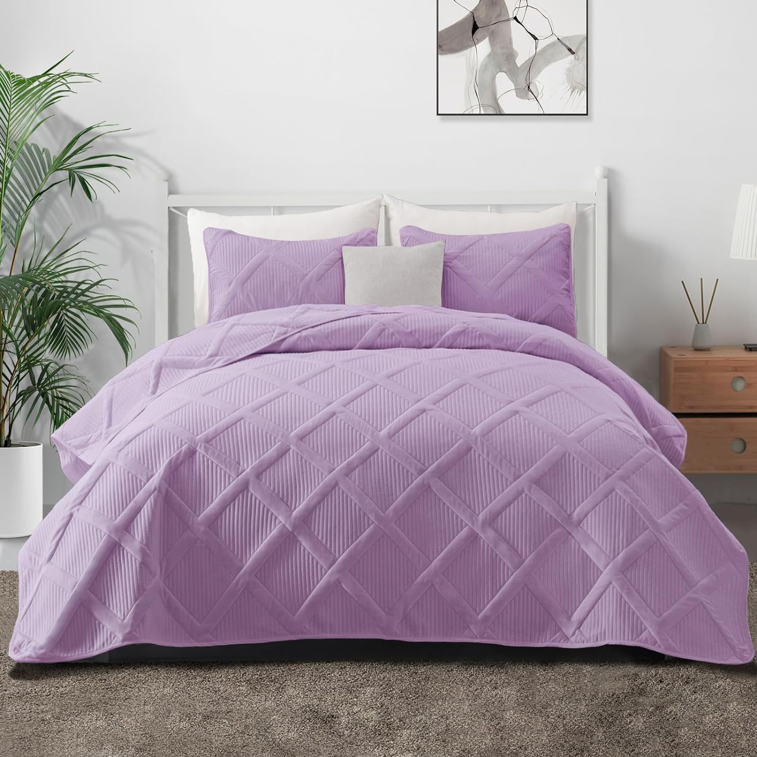 Exclusivo Mezcla Ultrasonic Quilt Set Full Queen S...