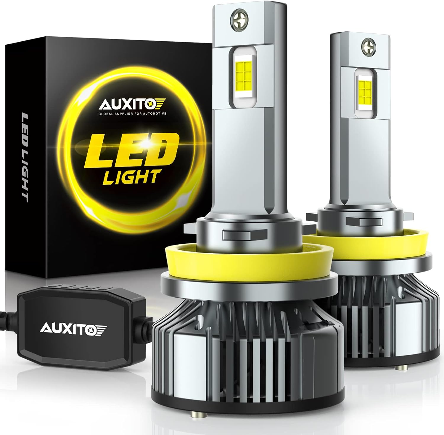 AUXITO H11 LED Bulbs, 120W 24000LM Per Set, 900% B...