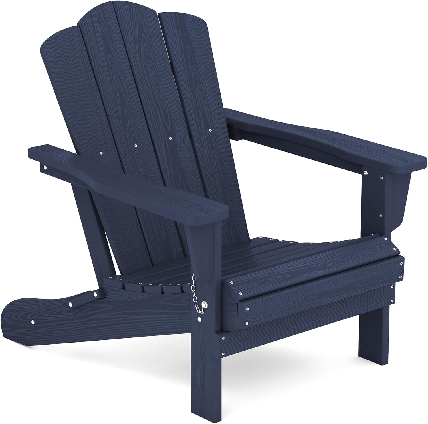 KINGYES Adirondack chair, Folding Design, Navy Nav...