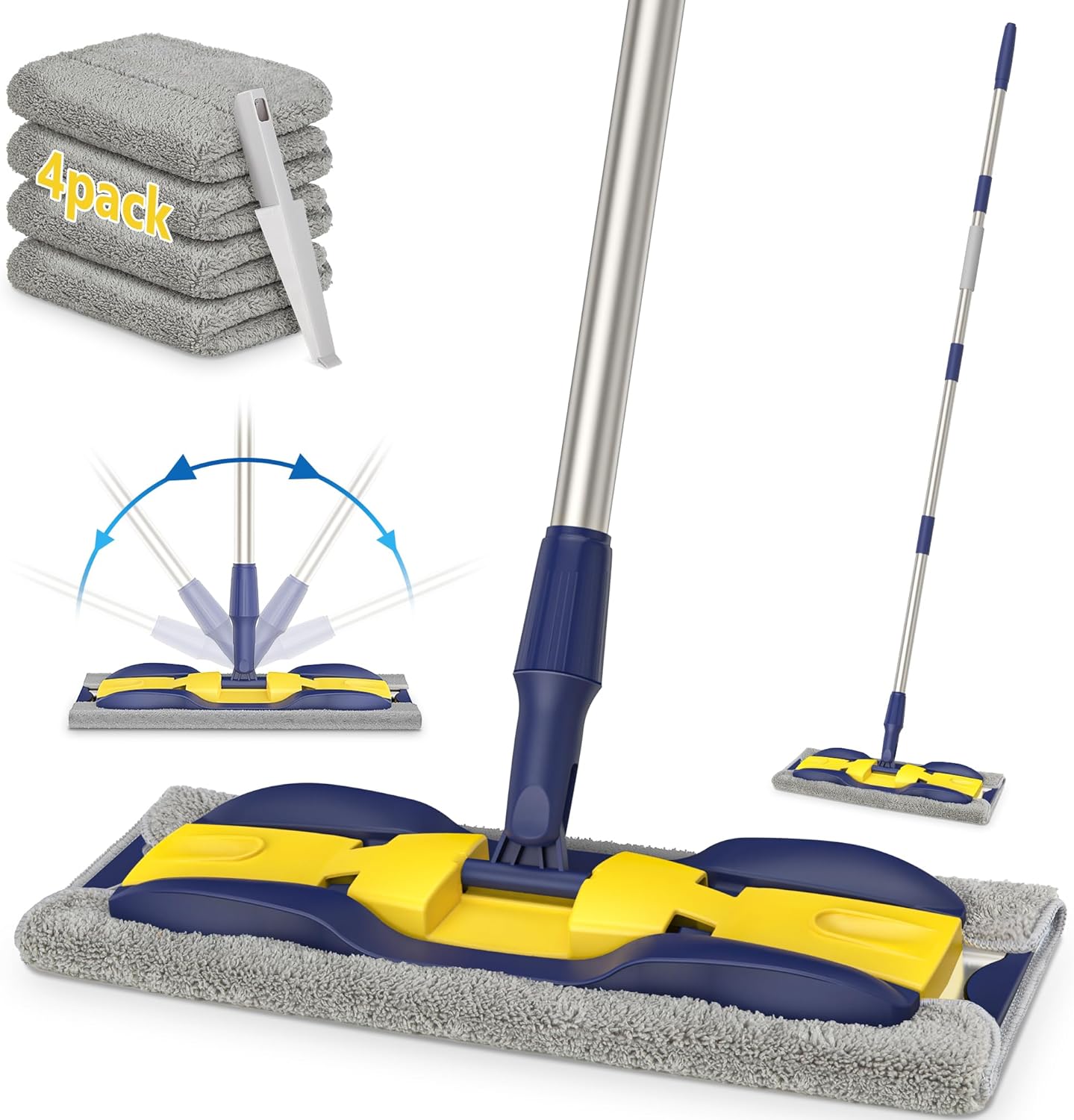 Microfibre Mops for Floor Cleaning - MEXERRIS Hard...
