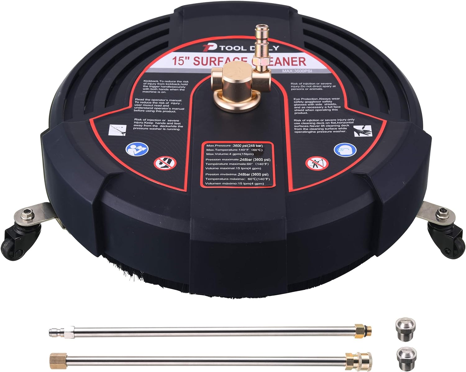 Tool Daily 15 Inch Pressure Washer Surface Cleaner...
